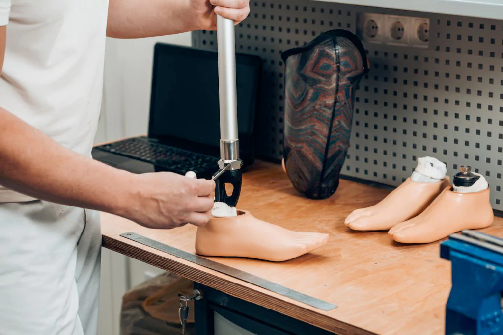 Working on a Prosthetic